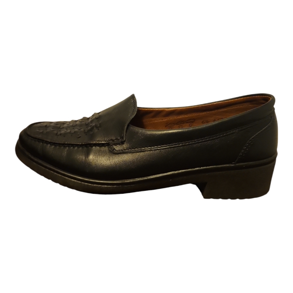Vintage Rohde Black Leather Loafers Office wear/casual wear